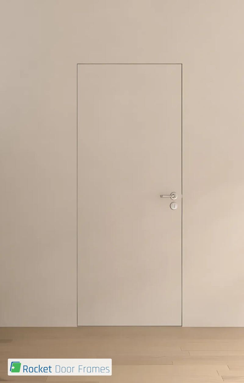 Pre-Assembled Flush Frameless Hinged Primed Fire Door Set