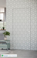 Flush Frameless Hinged Primed Fire Door Set – Universal Frame