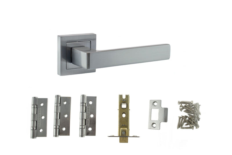 Atlantic Montana Dorpac (2.5" Latch, 3"x2" Hingesx3) - Satin Chrome