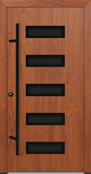 Turenwerke ALU-STEEL DS82 Design 31 Steel Door - Wood Finish Options - Blackline