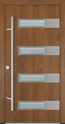 Turenwerke ALU-STEEL DS82 Design 43 Steel Door - Wood Finish Options