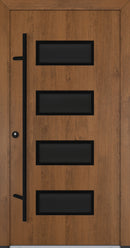 Turenwerke ALU-STEEL DS68 Design 62 Steel Door - Wood Finish Options - Blackline