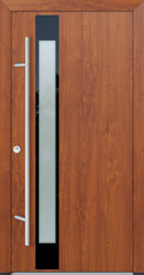 Turenwerke Glassline DS82 Design GLAS14 Steel Door - Wood Finish Options