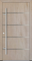 Turenwerke ALU-STEEL DS68 Design 02 Steel Door - Wood Finish Options