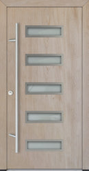 Turenwerke ALU-STEEL DS68 Design 11 Steel Door - Wood Finish Options