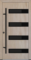 Turenwerke ALU-STEEL DS68 Design 63 Steel Door - Wood Finish Options - Blackline