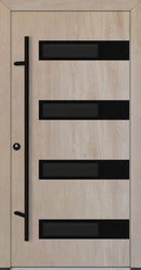 Turenwerke ALU-STEEL DS82 Design 63 Steel Door - Wood Finish Options - Blackline