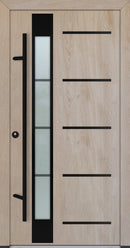 Turenwerke ALU-STEEL DS82 Design 65 Steel Door - Wood Finish Options - Blackline