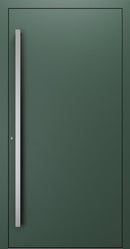 Turenwerke SL75 Design 00 Premium75 aluminium door in fir green RAL 6009