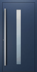 Turenwerke SL75 Design 01 Premium75 aluminium door in sapphire blue RAL 5003