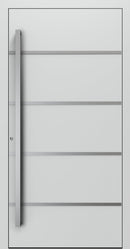Turenwerke SL75 Design 02 Premium75 aluminium door in light grey RAL 7035