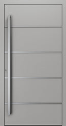 Turenwerke SL75 Design 02 Premium75 aluminium door in grey RAL 9007