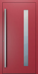 Turenwerke SL75 Design 04 Premium75 aluminium door in purple red RAL 3004