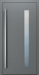 Turenwerke SL75 Design 04 Premium75 aluminium door in basalt grey RAL 7012