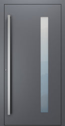 Turenwerke SL75 Design 04 Premium75 aluminium door in slate grey RAL 7015