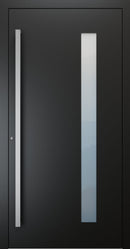 Turenwerke SL75 Design 04 Premium75 aluminium door in jet black RAL 9005