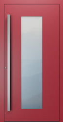 Turenwerke SL75 Design 08 Premium75 aluminium door in purple red RAL 3004