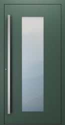 Turenwerke SL75 Design 08 Premium75 aluminium door in fir green RAL 6009