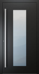 Turenwerke SL75 Design 08 Premium75 aluminium door in jet black RAL 9005