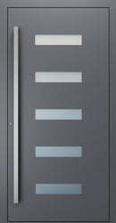 Turenwerke SL75 Design 11 Premium75 aluminium door in slate grey RAL 7015