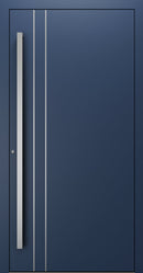 Turenwerke SL75 Design 1210 Premium75 aluminium door in sapphire blue RAL 5003
