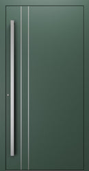 Turenwerke SL75 Design 1210 Premium75 aluminium door in fir green RAL 6009
