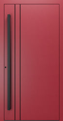 Turenwerke SL75 Design 1210B Premium75 aluminium door in purple red RAL 3004