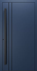 Turenwerke SL75 Design 1210B Premium75 aluminium door in sapphire blue RAL 5003