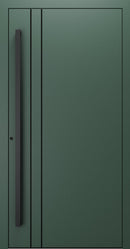 Turenwerke SL75 Design 1210B Premium75 aluminium door in fir green RAL 6009