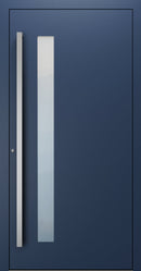 Turenwerke SL75 Design 14 Premium75 aluminium door in sapphire blue RAL 5003