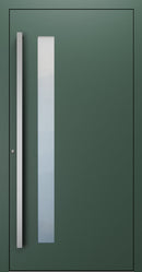 Turenwerke SL75 Design 14 Premium75 aluminium door in fir green RAL 6009