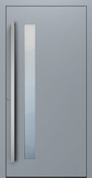 Turenwerke SL75 Design 14 Premium75 aluminium door in silver grey RAL 7001
