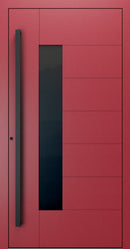 Turenwerke SL75 Design 1420B Premium75 aluminium door in purple red RAL 3004