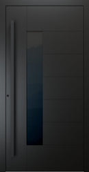 Turenwerke SL75 Design 1420B Premium75 aluminium door in jet black RAL 9005