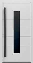 Turenwerke SL75 Design 1450B Premium75 aluminium door in light grey RAL 7035