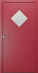 Turenwerke SL75 Design 1980 Premium75 Classic Aluminium Door - Purple Red RAL 3004