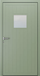 Turenwerke SL75 Design 1990 Premium75 Classic Aluminium Door - Pale Green RAL 6021