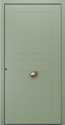 Turenwerke SL75 Design 2000 Premium75 Classic Aluminium Door - Pale Green RAL 6021