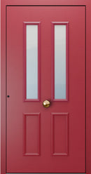 Turenwerke SL75 Design 2010 Premium75 Classic Aluminium Door - Purple Red RAL 3004