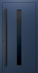 Turenwerke SL75 Design 21 Premium75 aluminium door in sapphire blue RAL 5003