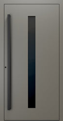 Turenwerke SL75 Design 21 Premium75 aluminium door in umbra grey RAL 7022