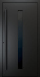 Turenwerke SL75 Design 21 Premium75 aluminium door in jet black RAL 9005