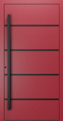 Turenwerke SL75 Design 22 Premium75 aluminium door in purple red RAL 3004