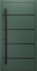 Turenwerke SL75 Design 22 Premium75 aluminium door in fir green RAL 6009