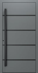 Turenwerke SL75 Design 22 Premium75 aluminium door in basalt grey RAL 7012