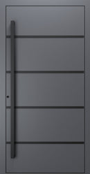 Turenwerke SL75 Design 22 Premium75 aluminium door in slate grey RAL 7015