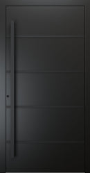 Turenwerke SL75 Design 22 Premium75 aluminium door in jet black RAL 9005