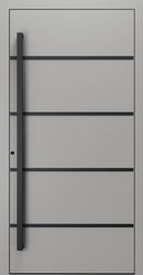 Turenwerke SL75 Design 22 Premium75 aluminium door in grey RAL 9007