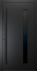 Turenwerke SL75 Design 24 Premium75 aluminium door in jet black RAL 9005
