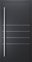 Turenwerke SL75 Design 270 Premium75 aluminium door in black grey RAL 7021